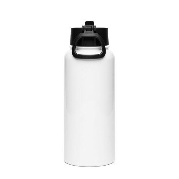 JJ-Street Stainless steel water bottle with a straw lid - Image 2