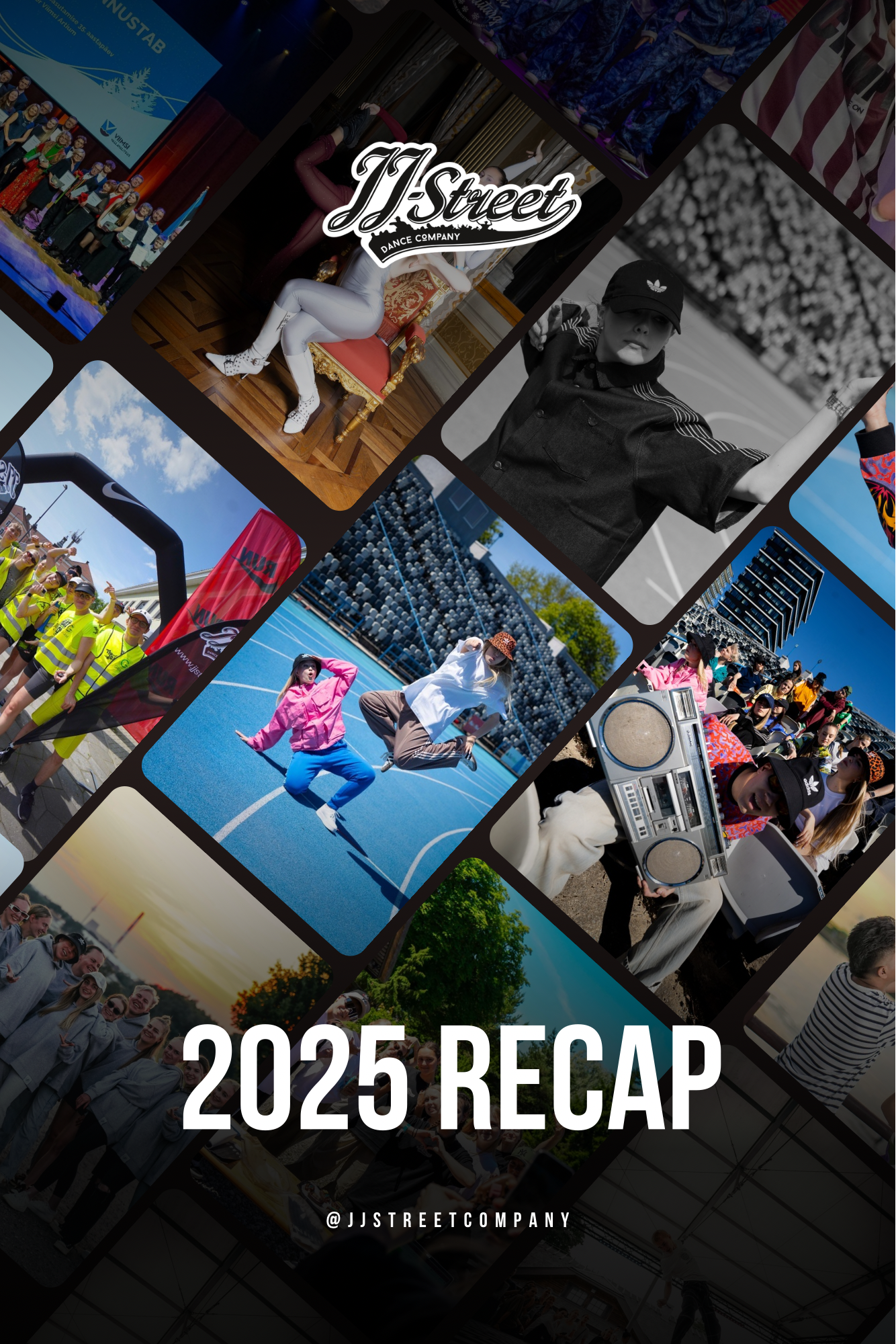 Black and White Aesthetic 2025 Recap Photo Collage (1)